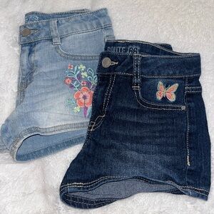 2 PACK OF GIRLS JEAN SHORTS!